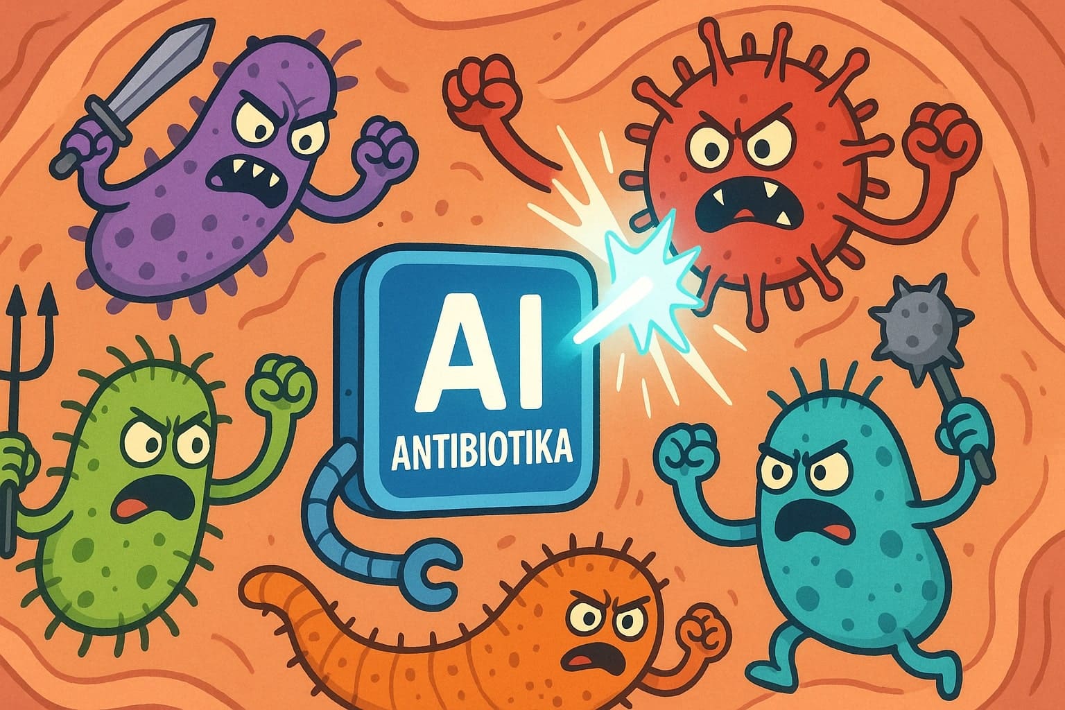 AI navrhuje nová antibiotika proti superbakteriím