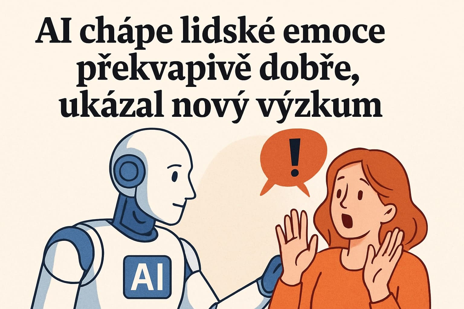 AI chápe lidské emoce překvapivě dobře, ukázal nový výzkum