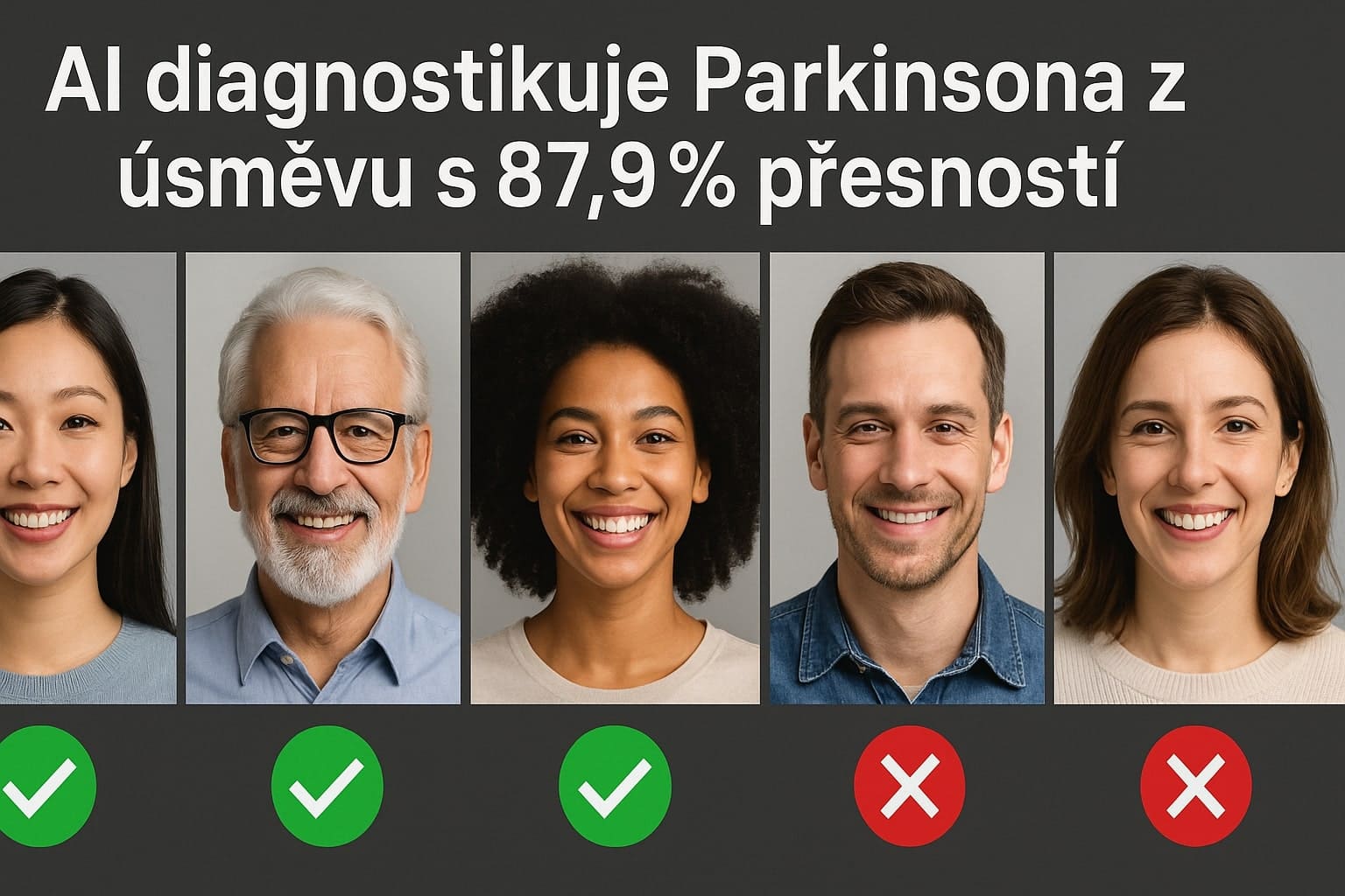 AI dokáže diagnostikovat Parkinsonovu chorobu z úsměvu s 87,9% přesností