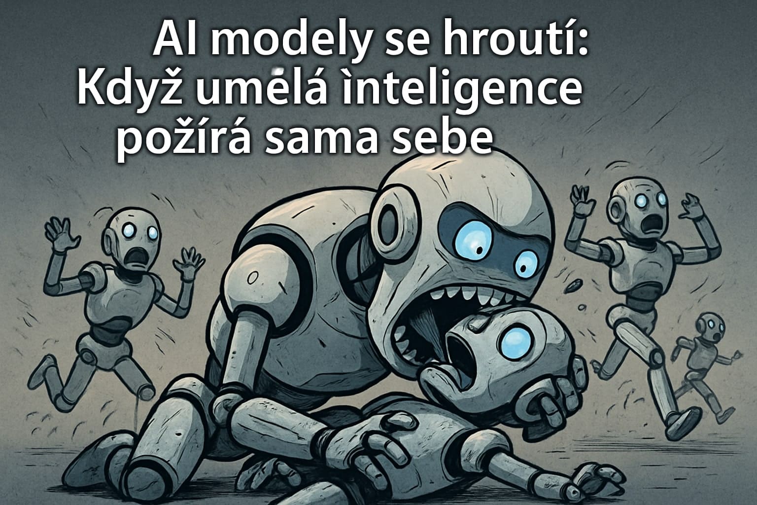 AI modely se hroutí: Když umělá inteligence požírá sama sebe