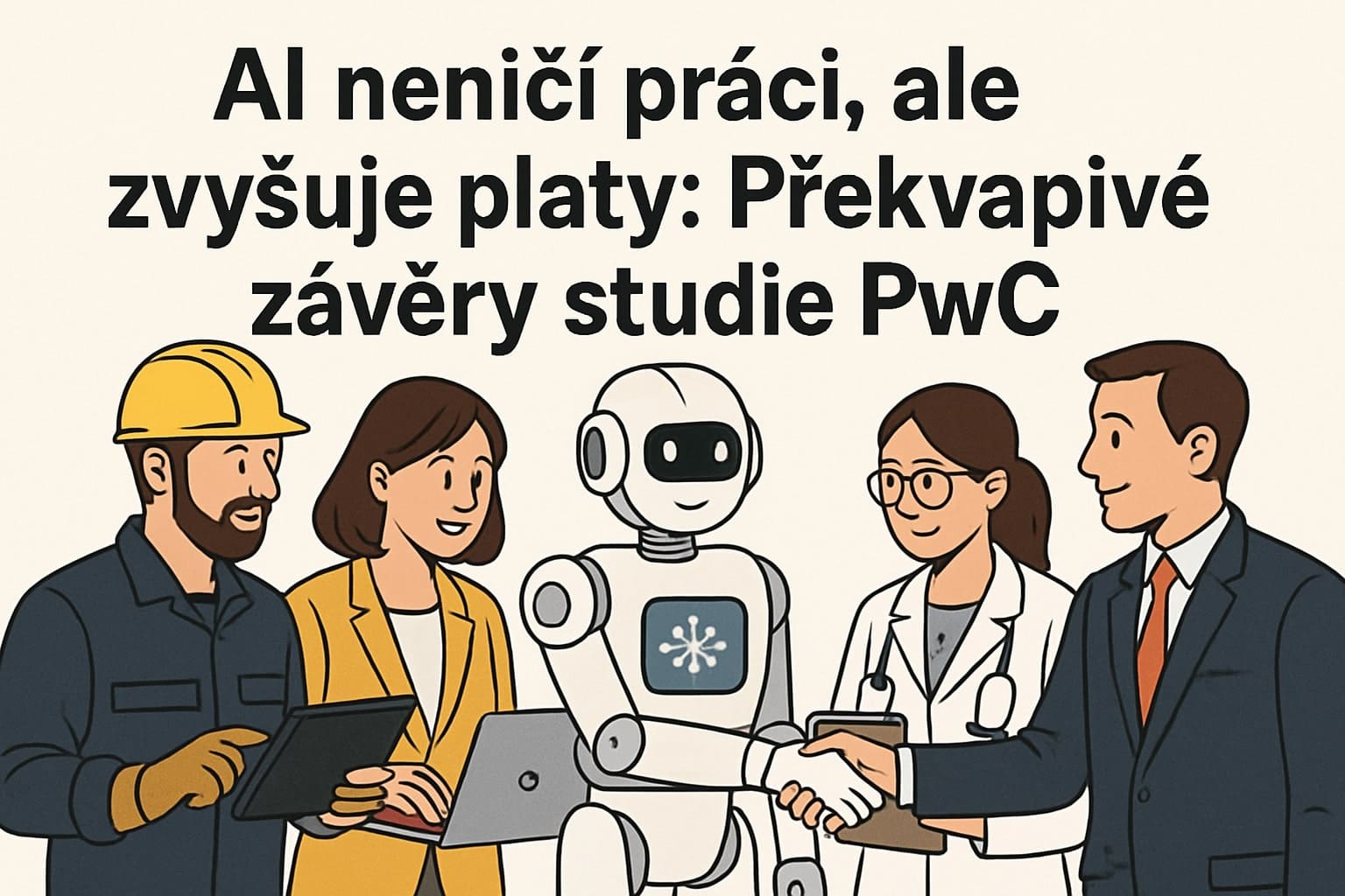 AI neničí práci, ale zvyšuje platy: Překvapivé závěry studie PwC