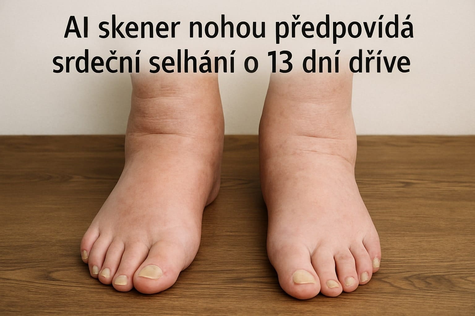 AI skener nohou předpovídá srdeční selhání o 13 dní dříve