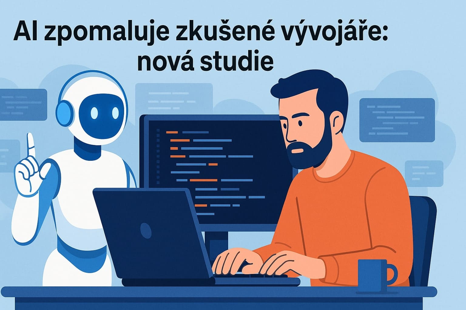 AI zpomaluje zkušené vývojáře: Překvapivý objev nové studie