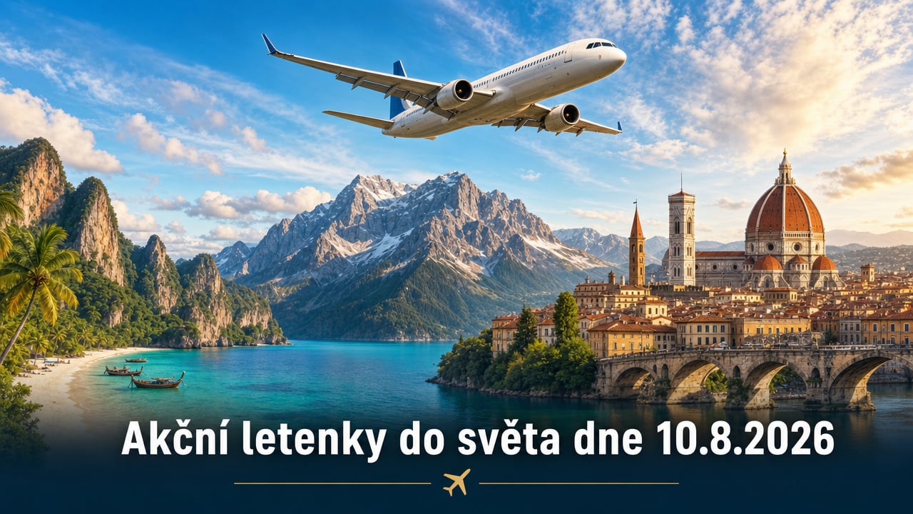 🔥 Akční letenky 10.8.2026: 637 důvodů sbalit batoh a vyrazit do světa!