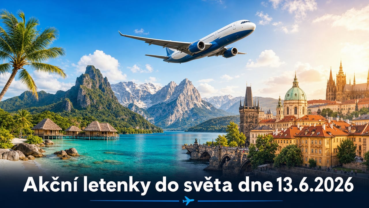 🔥 Akční letenky 13.6.2026: 617 důvodů sbalit kufr a letět za dobrodružstvím!