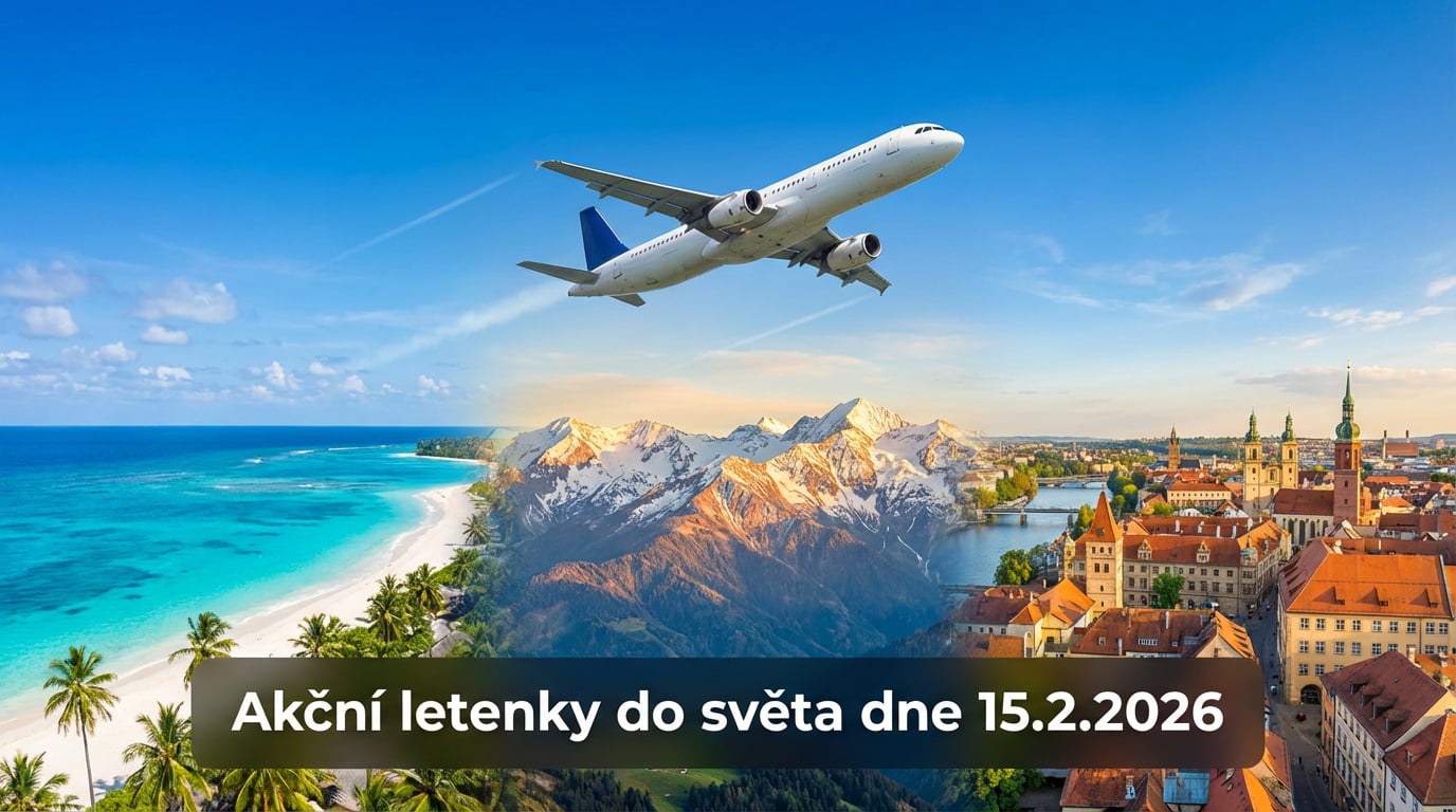 Akční letenky 15.2.2026: 636 důvodů sbalit batoh a vyrazit do světa ✈️🌍