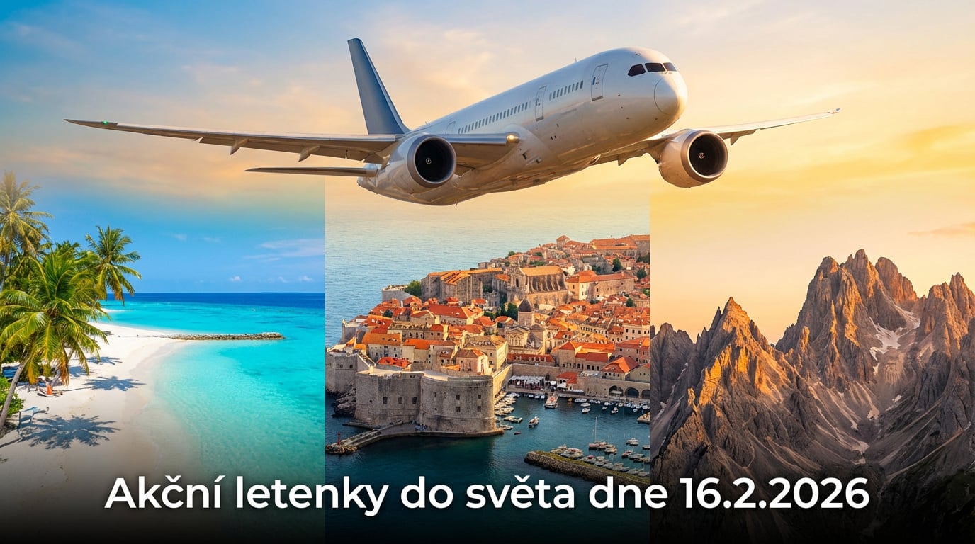 Akční letenky 16.2.2026: 633 důvodů sbalit batoh a vyrazit do světa ✈️🌍