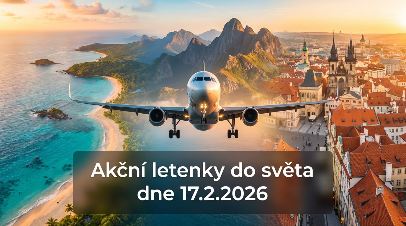 Akční letenky 17.2.2026: 659 důvodů, proč si sbalit batoh a vyrazit do světa ✈️🌍