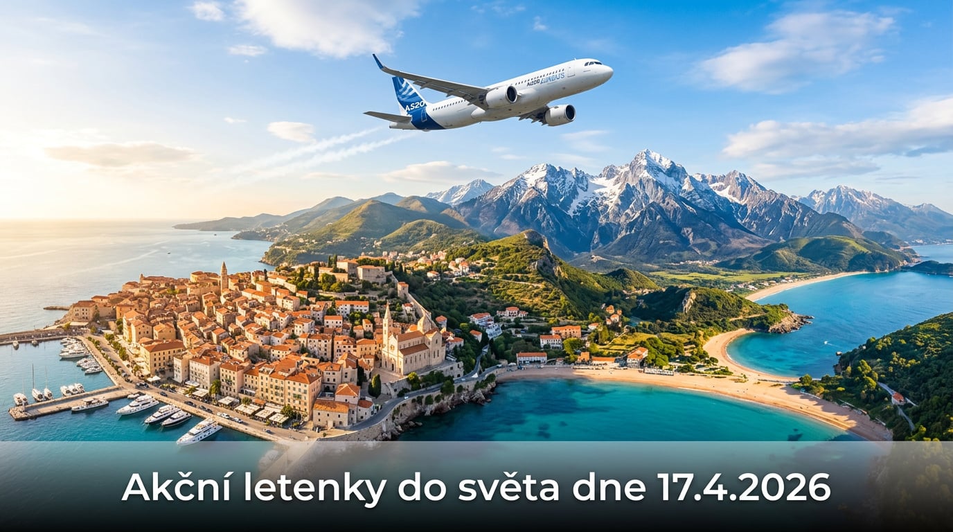 🔥 Akční letenky 17.4.2026: 581 tipů, jak levně vyrazit do světa