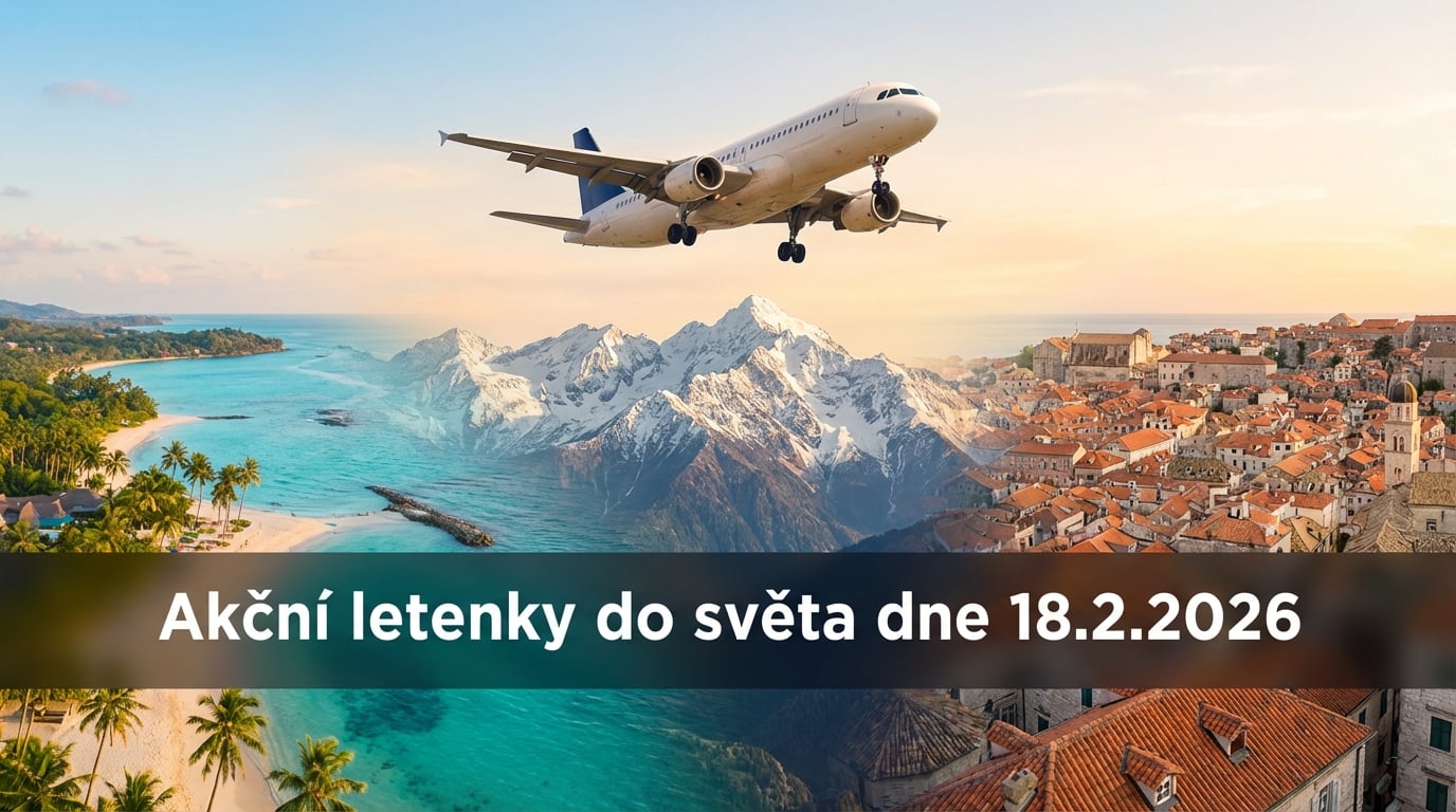 Akční letenky 18.2.2026: 646 důvodů sbalit kufr a vyrazit do světa ✈️🌍