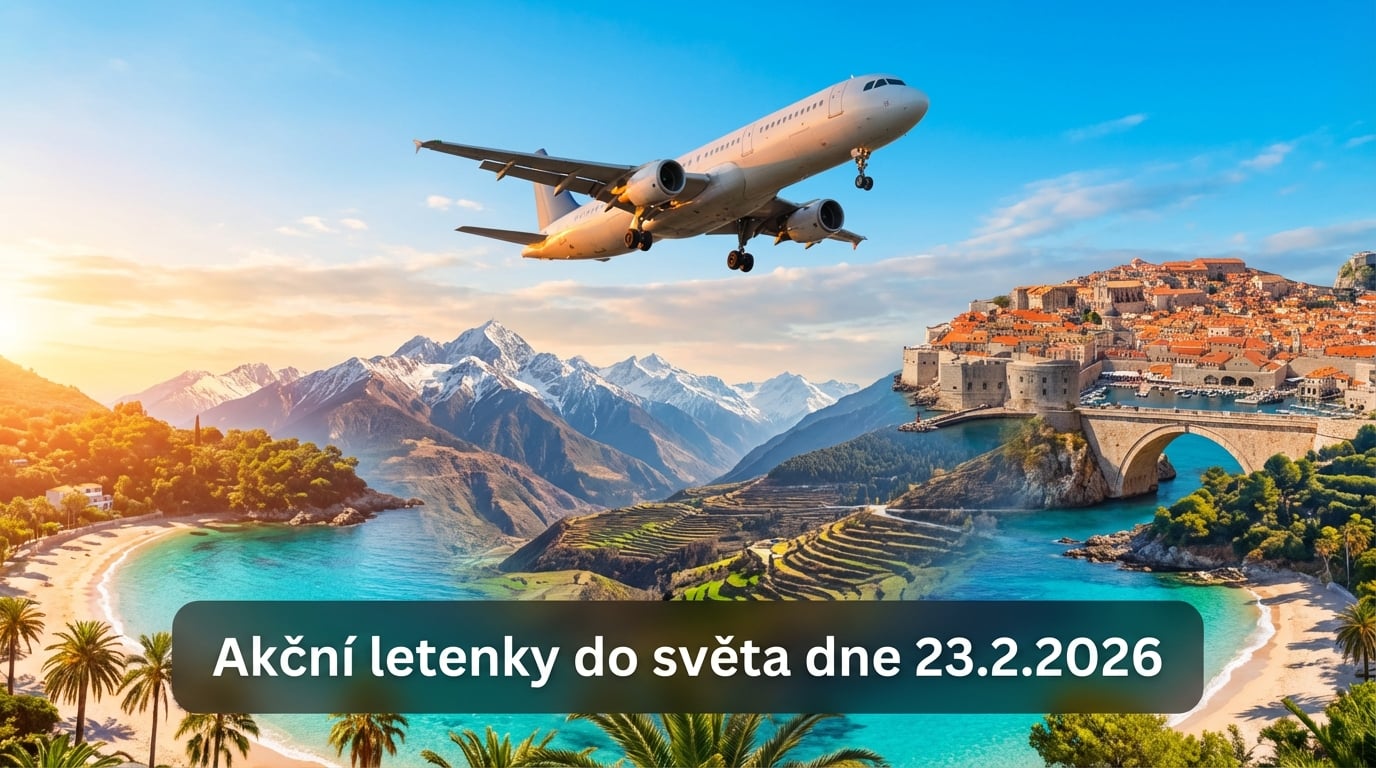 Akční letenky 23.2.2026: 632 důvodů sbalit batoh a vyrazit do světa už teď ✈️🌍