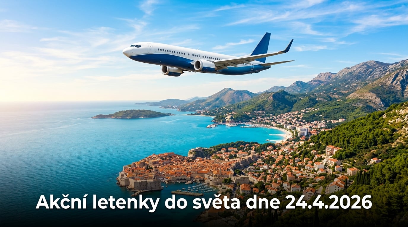 Akční letenky 24.4.2026: 576 tipů, jak levně obletět Evropu i exotiku