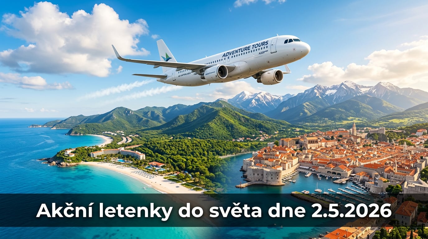 Akční letenky 2.5.2026: 554 tipů, jak levně do světa ✈️
