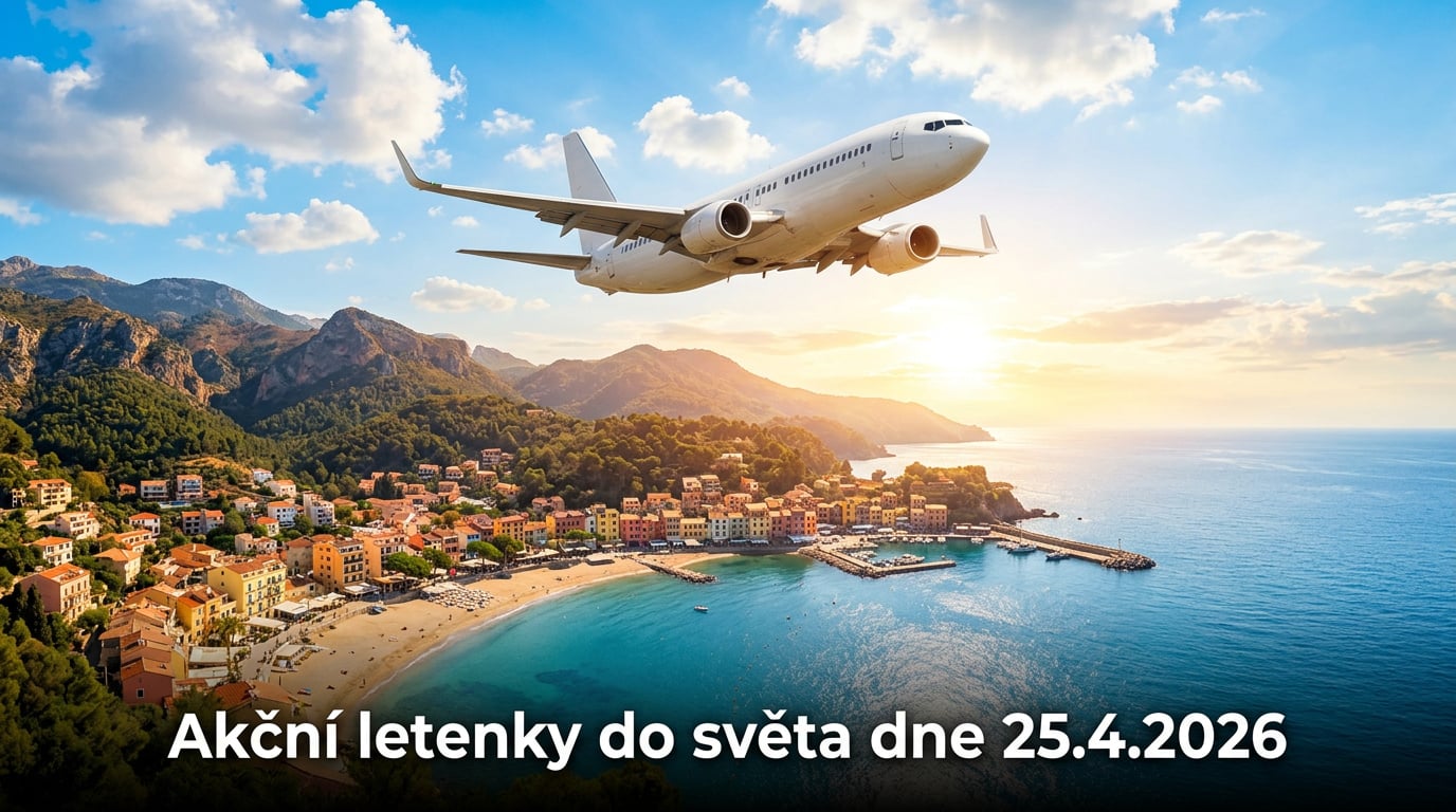 Akční letenky 25.4.2026: 591 důvodů sbalit kufr a vyrazit do světa ✈️🌍