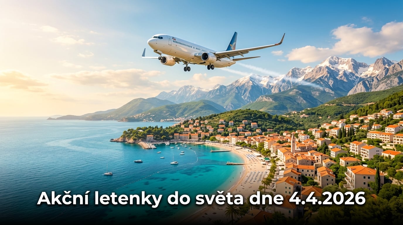 🔥 Akční letenky 4.4.2026: 531 tipů, jak levně vyrazit do světa!