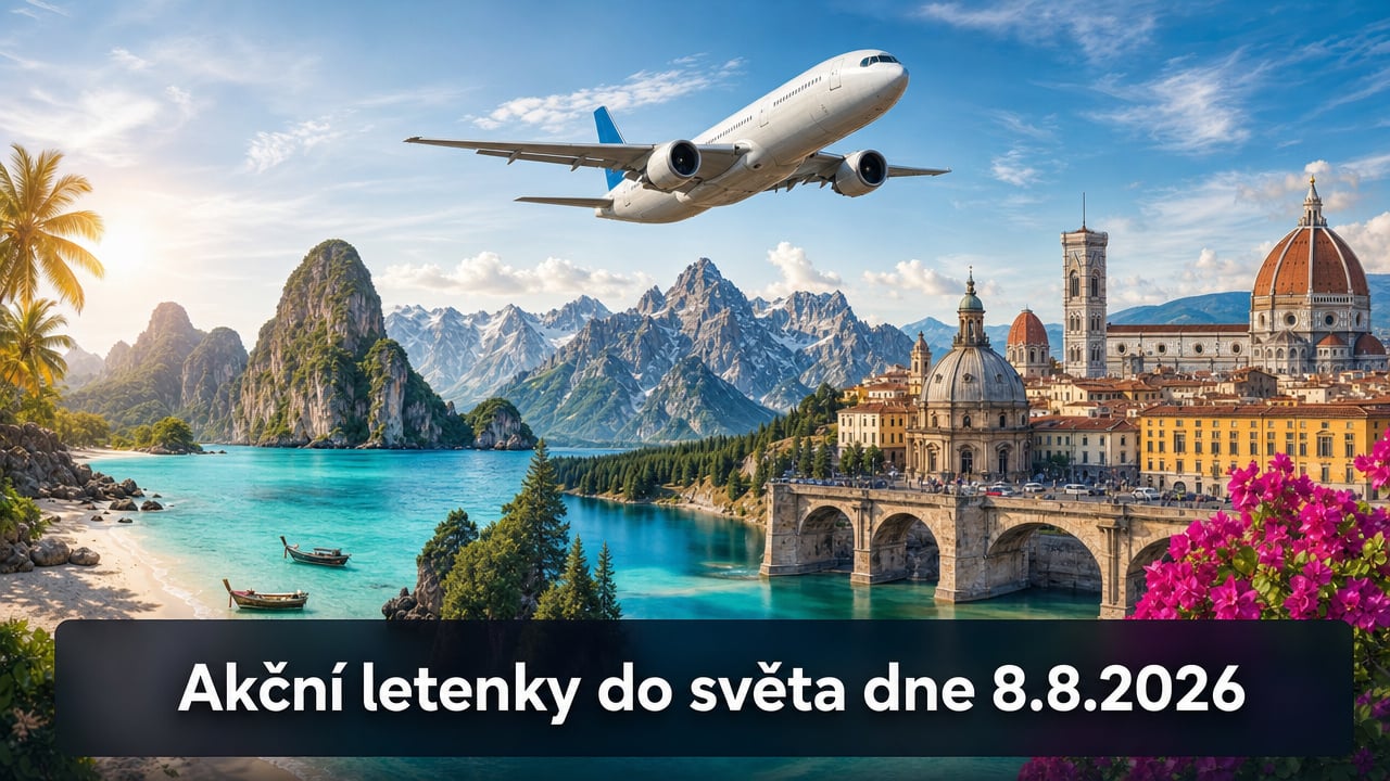 🔥 Akční letenky 8.8.2026: 652 důvodů sbalit kufr a vyrazit do světa!