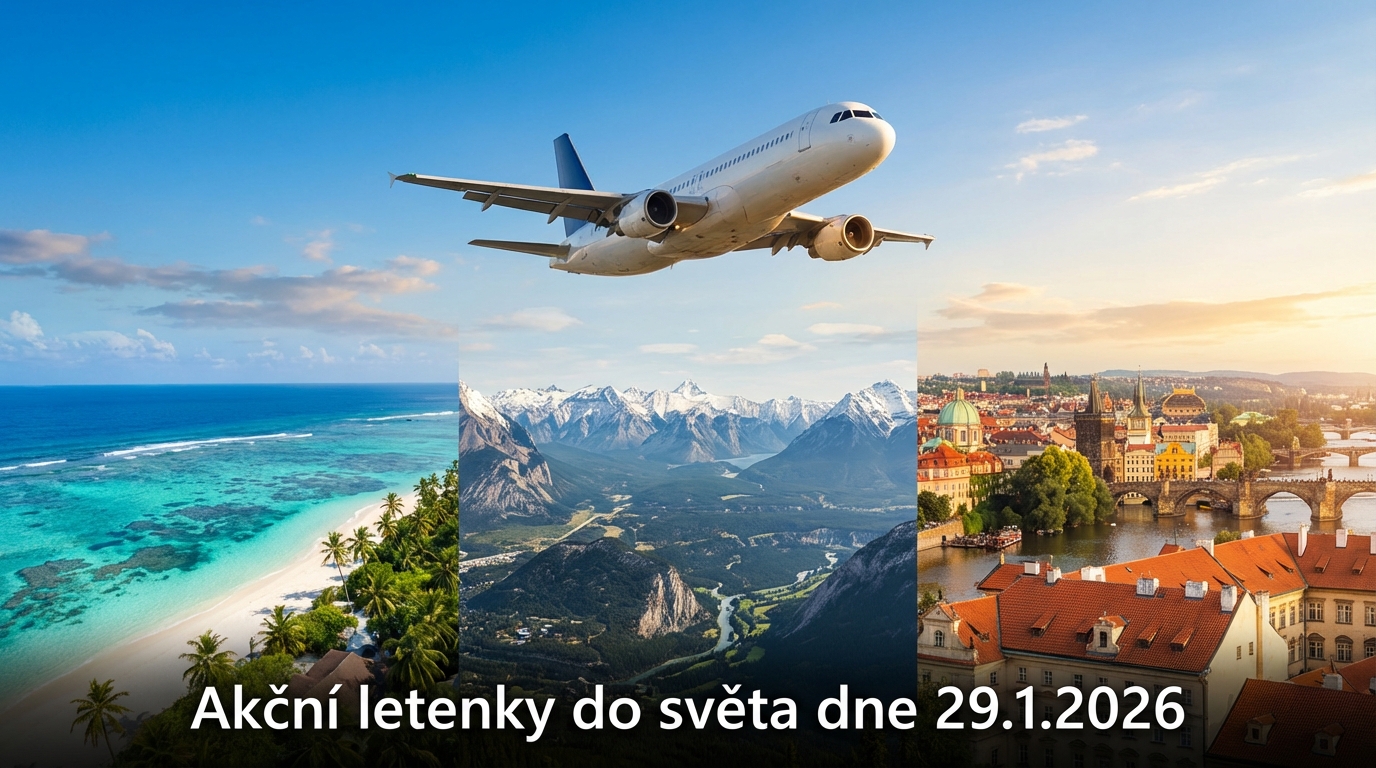 🔥 Akční letenky a levné cestování po Evropě i dál (29.1.2026) – 674 důvodů sbalit kufry