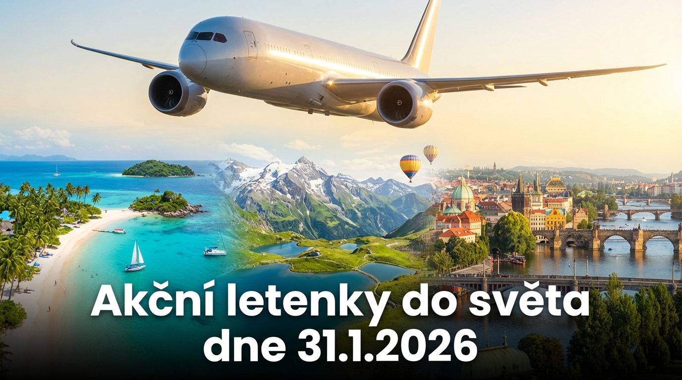 🔥 Akční letenky a levné cestování po Evropě i dál (31.1.2026) – 660 důvodů sbalit kufr!