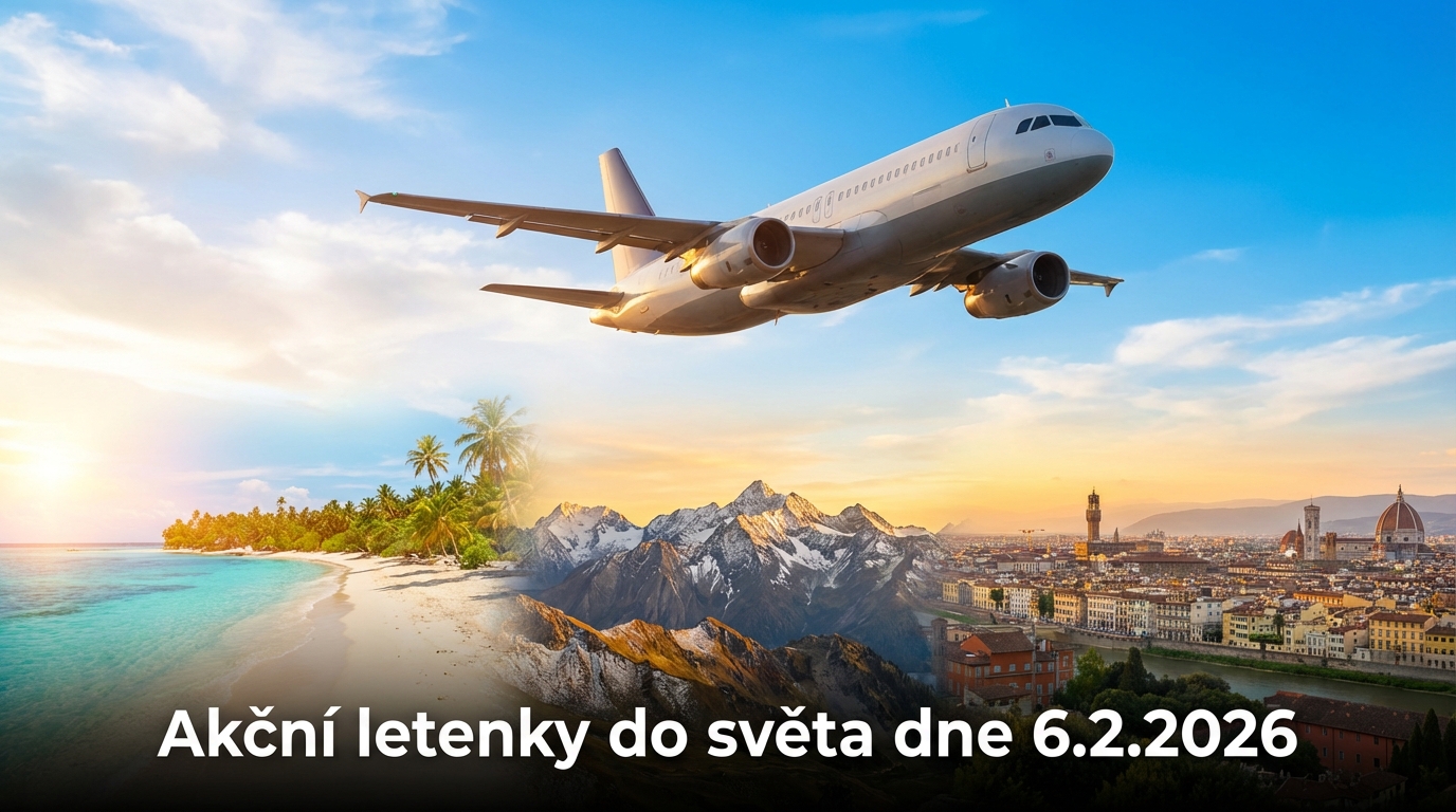 ✈️ Akční letenky a levné letenky po celé Evropě (6.2.2026) – 664 důvodů vyrazit na cestu