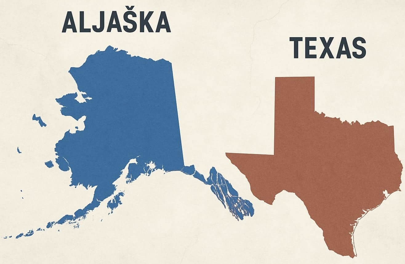 Na velikosti záleží: Texas vs. Aljaška