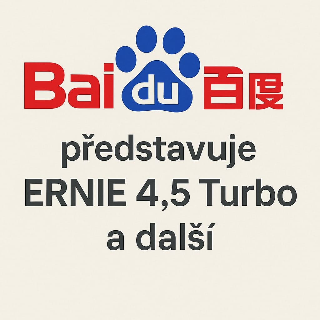 AI Baidu vsází na dostupnost: nové modely Ernie 4.5 Turbo a X1 Turbo s rekordními cenami