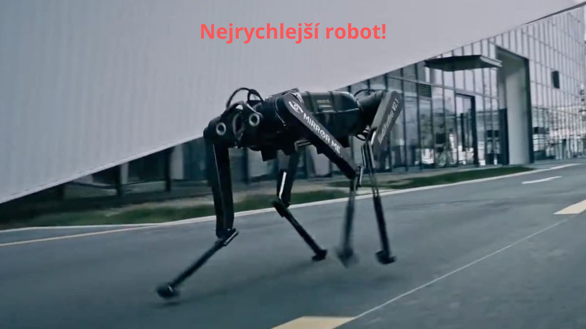 Čínský Black Panther II: Robot běžící 100 metrů za 13 sekund