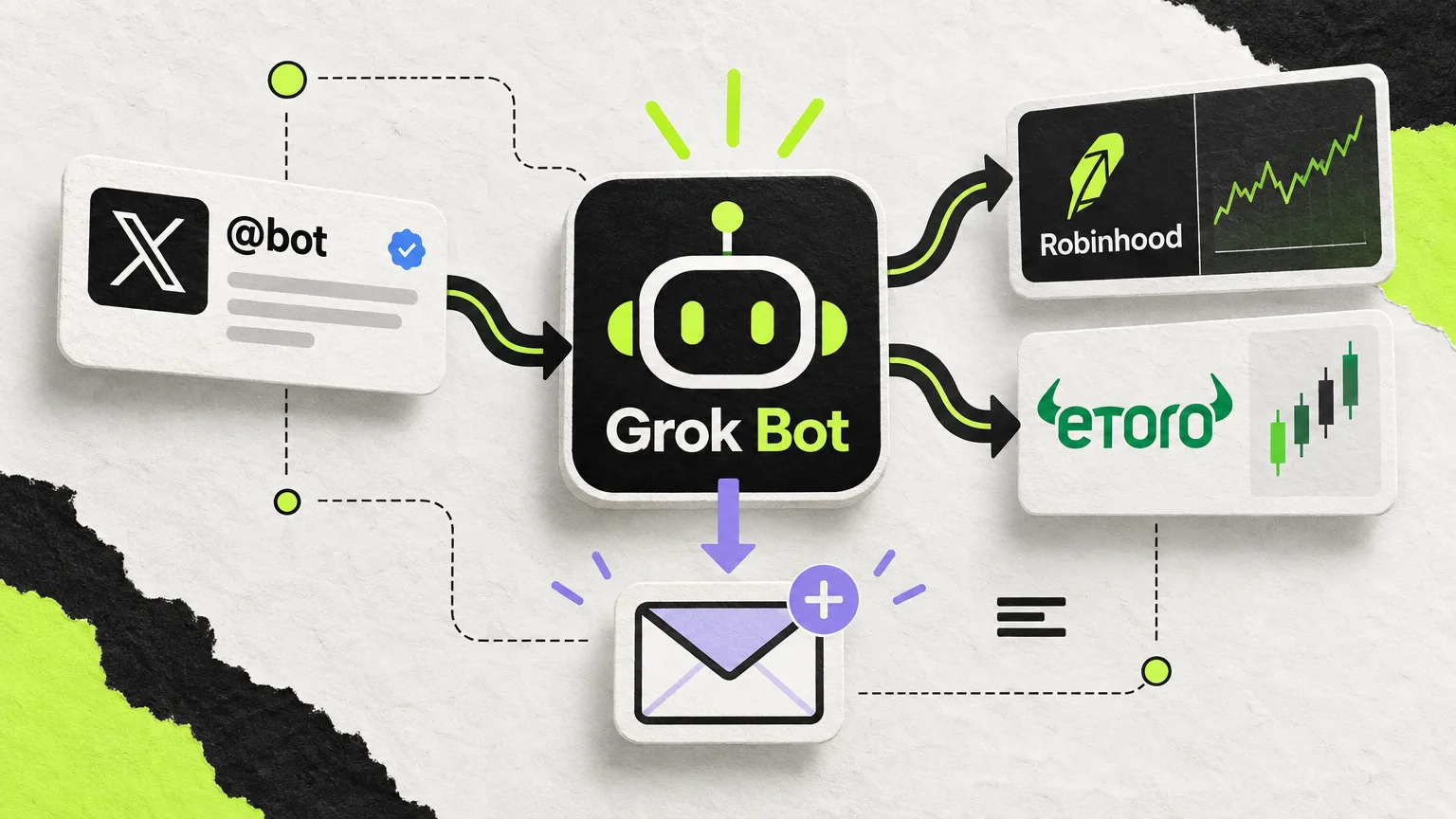 Grok Bot přidává spouštění úloh z X a propojení s obchodními účty