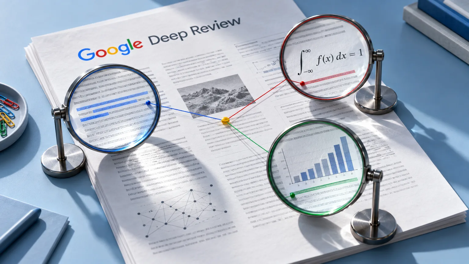 Google zpřístupnil Deep Review pro technickou kontrolu složitých dokumentů
