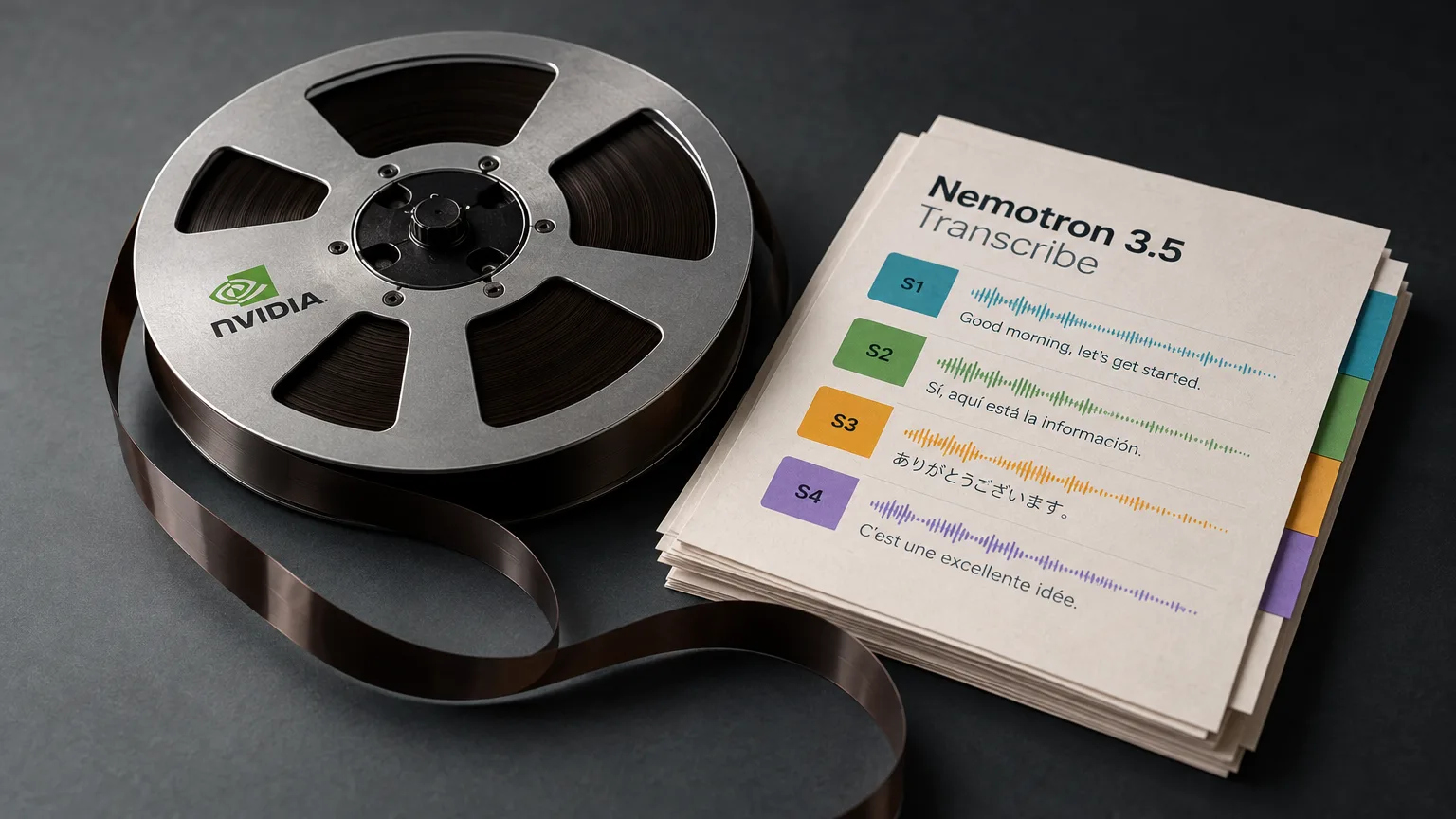 Nvidia releases Nemotron 3.5 Transcribe for speech transcription in up to 40 languages