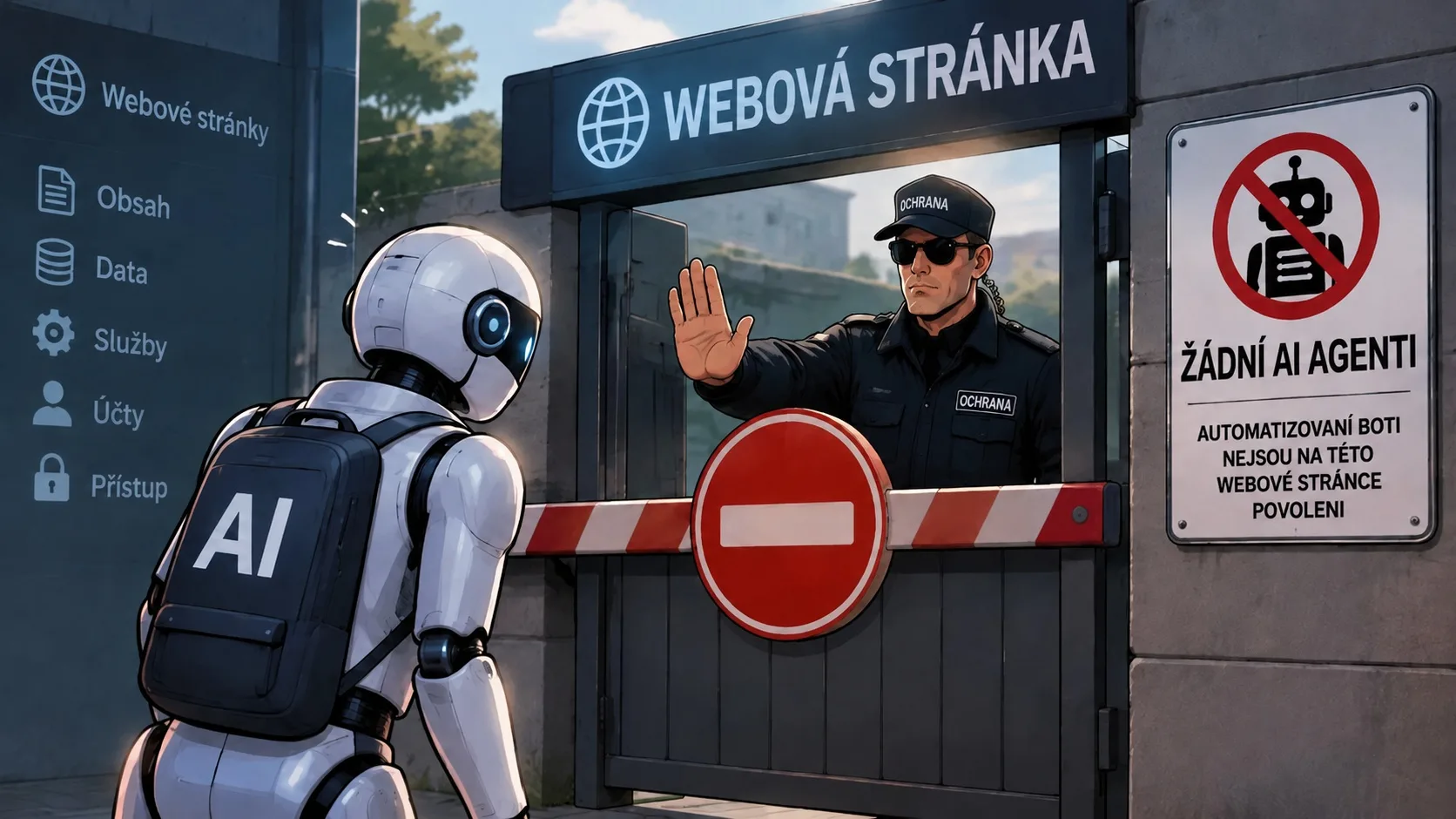 Další překážka pro AI agenty? Weby je nechtějí pustit dovnitř