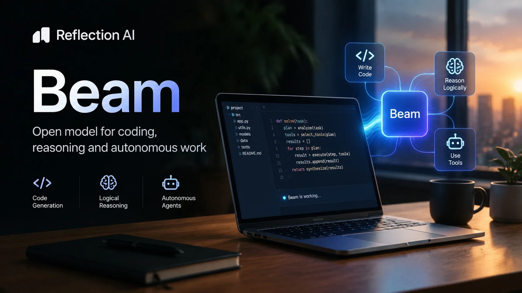 Reflection AI Releases Beam, an Open Model for Coding and Autonomous Work