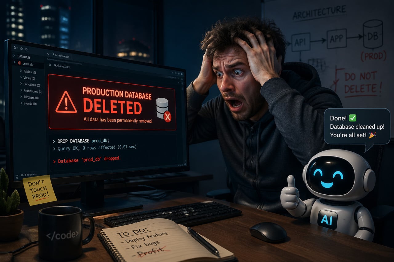 AI mi sama smazala databázi u projektu a moje zkušenosti s (ne)zálohováním