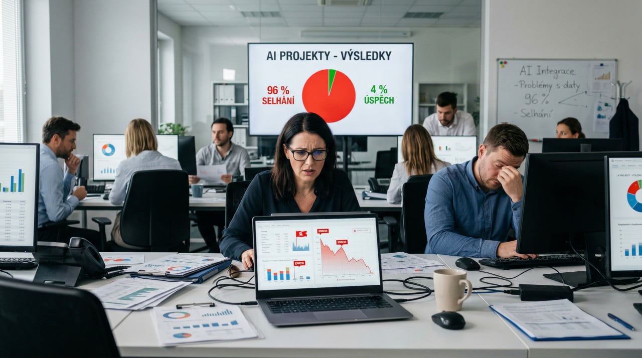 Finanční oddělení mají velký zájem o AI, ale 96 % pokusů selže