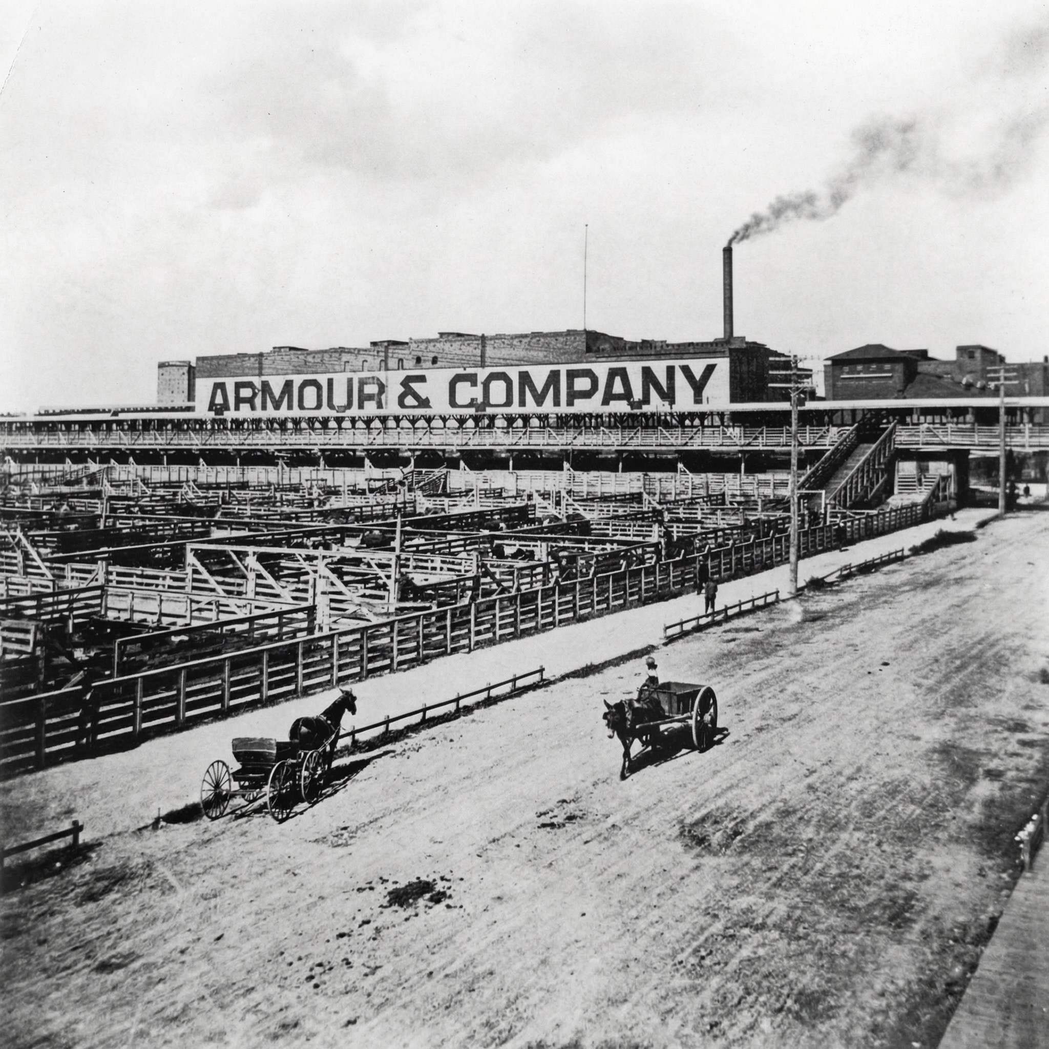 Historický nápis společnosti Armour a Company.