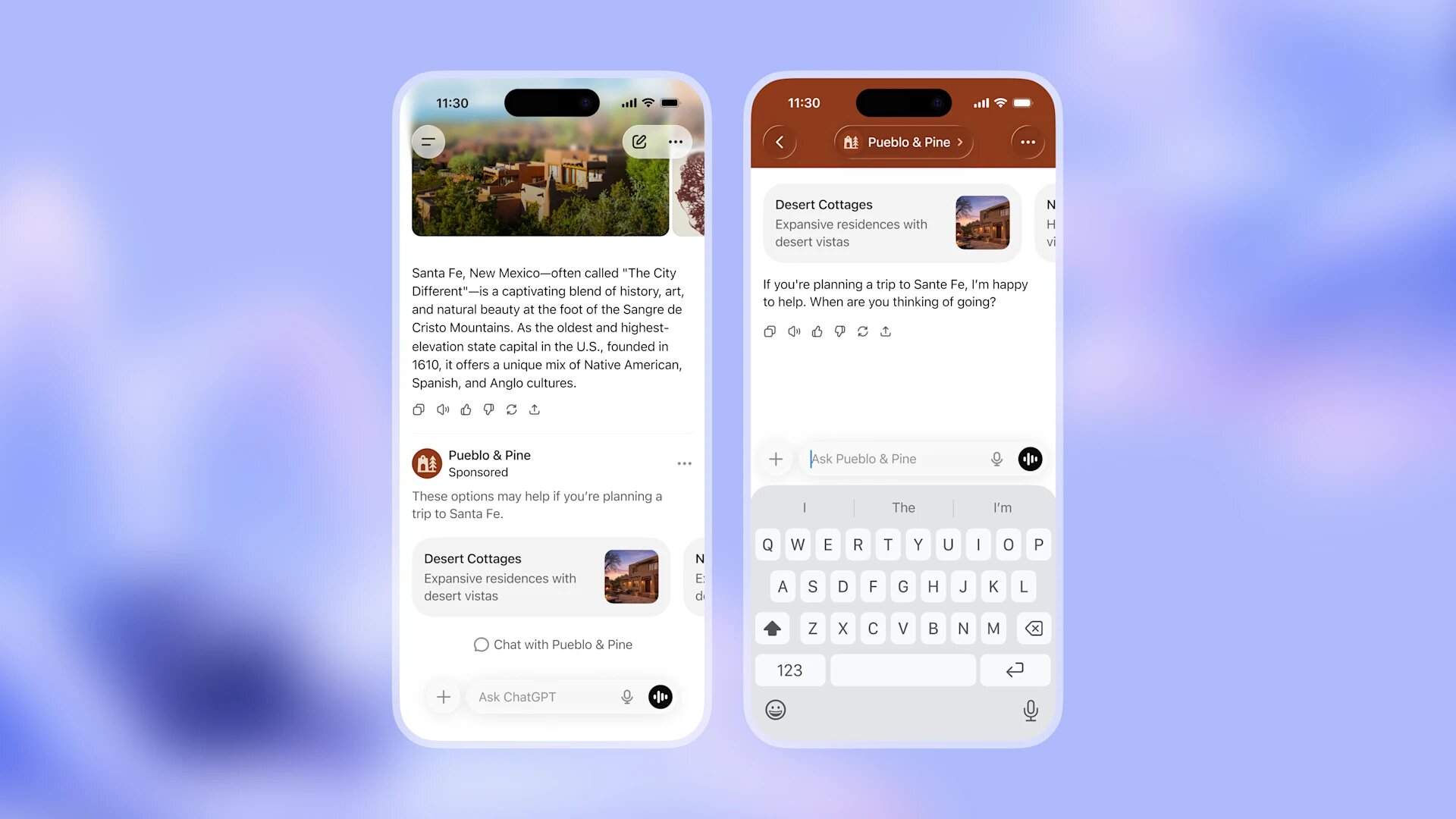Příklad reklam od OpenAI