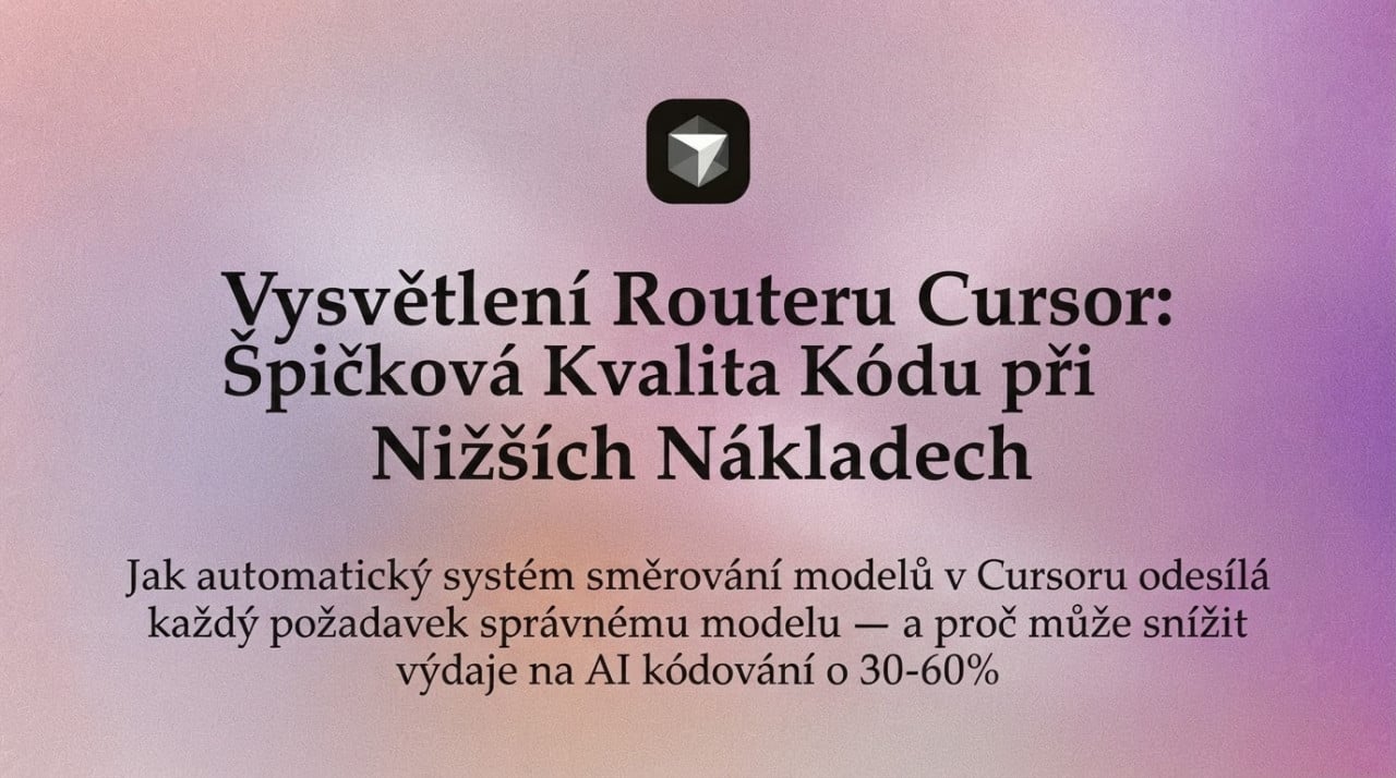 Cursor Router: chytré automatické přepínání modelů srazí náklady na AI kódování až o 60 %