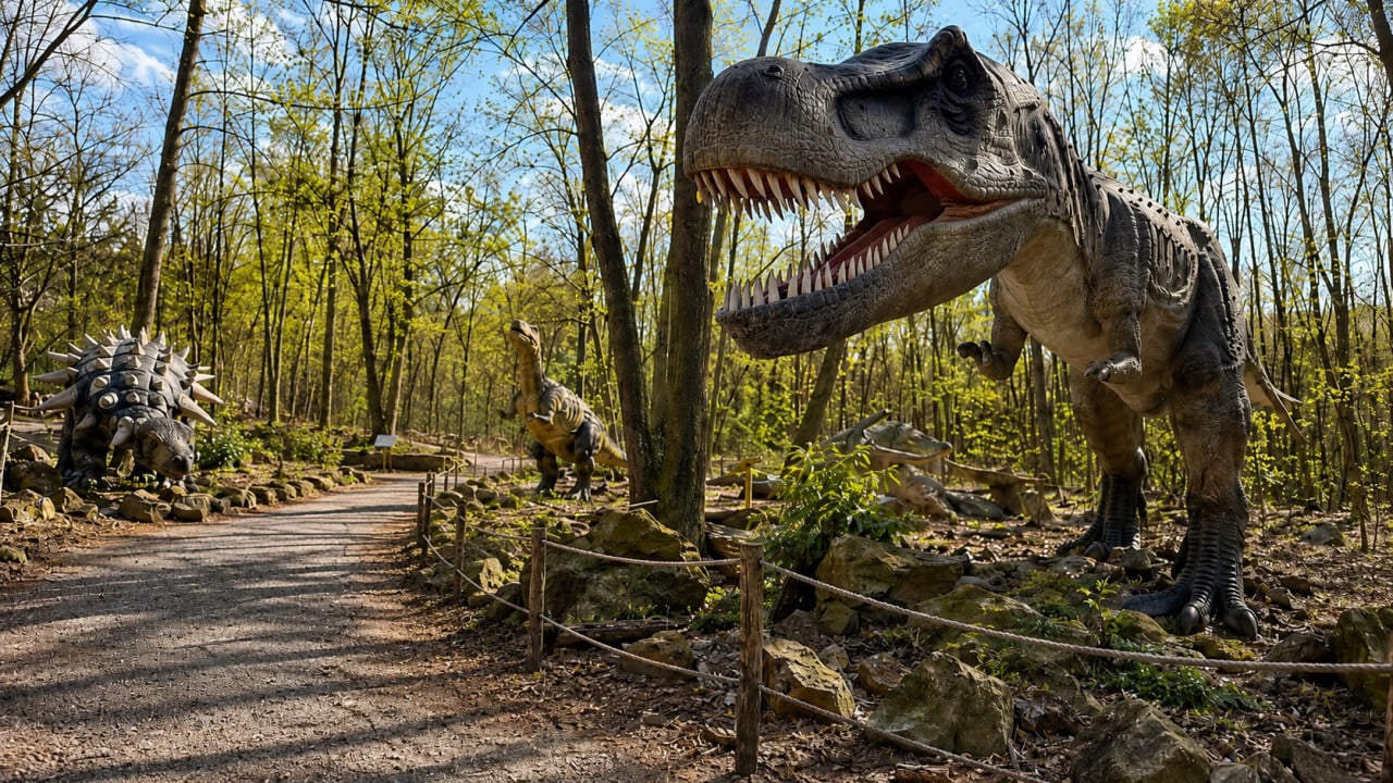 DinoPark Vyškov: Jeden z nejlepších výletů s dětmi na Moravě. Dinosauři, vláček i 4D kino