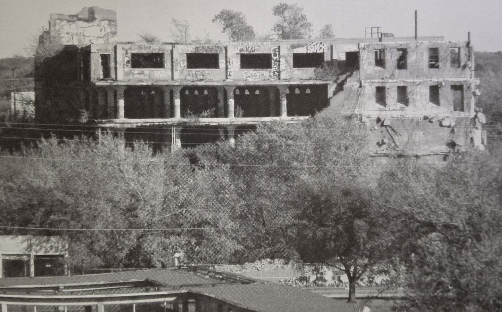 Zbytek budovy na zpracování masa společnosti Swift and Company.