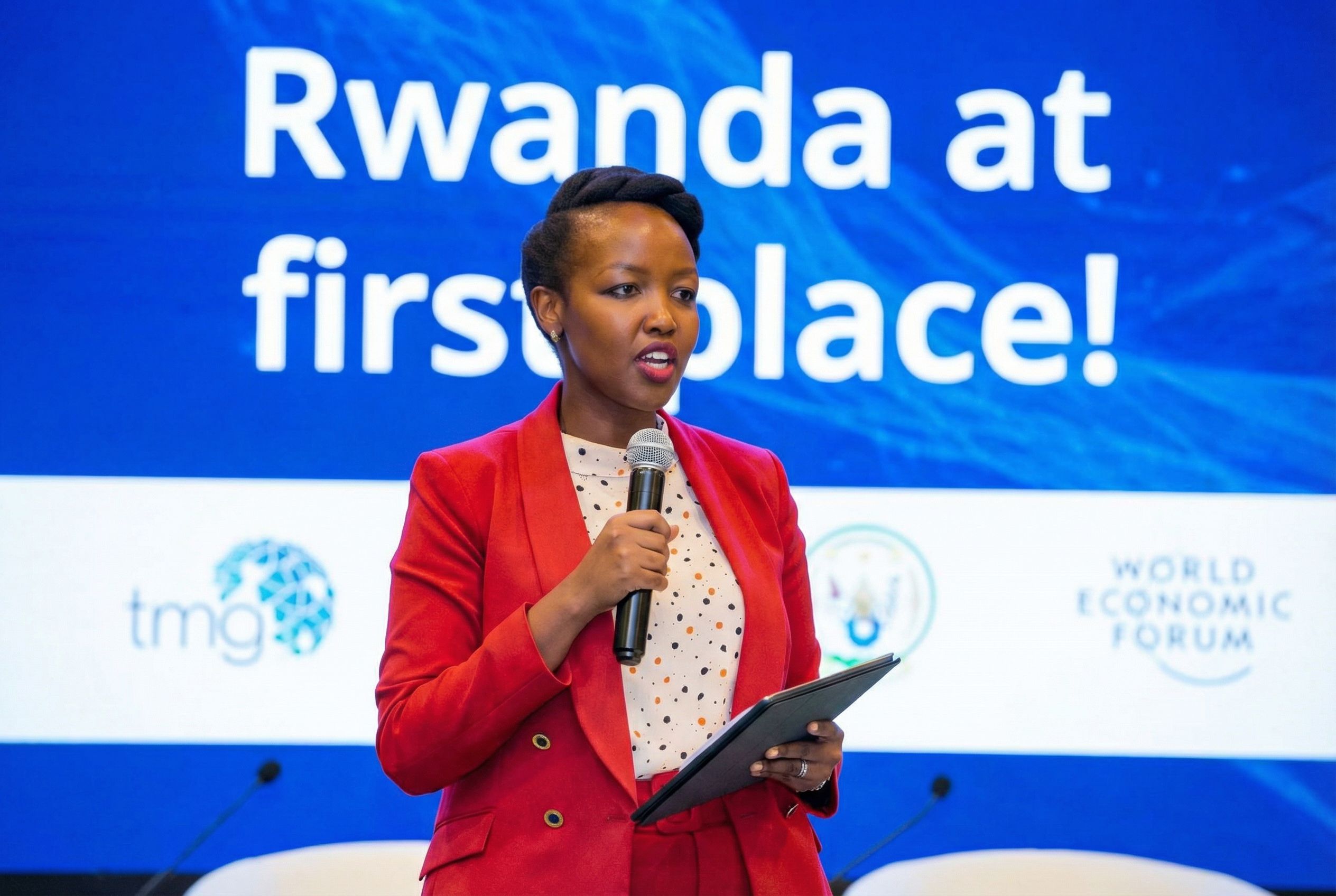 Paula Ingabire, rwandská ministryně informačních a komunikačních technologií a inovací.