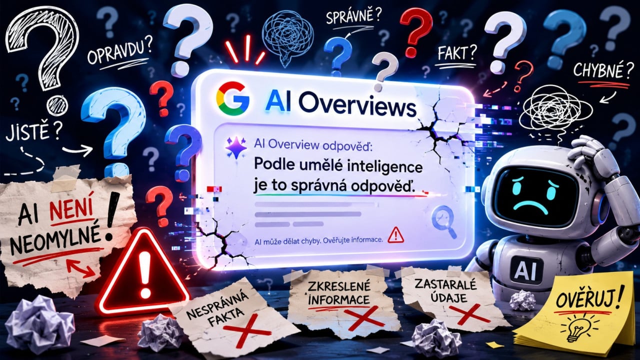 Chyby v Google AI Overviews, kterých jsou miliony a trvají už dva roky