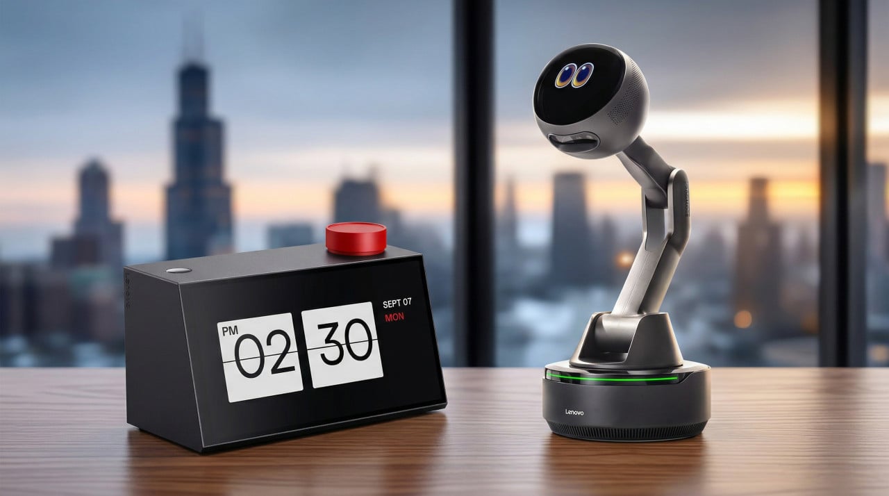 Konec nudných pracovních dnů? Lenovo AI Workmate skenuje, promítá a povídá si s vámi