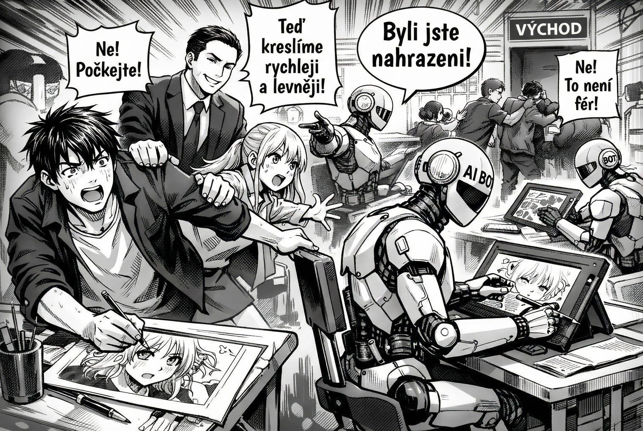 Japonští kreslíři a ilustrátoři ztrácejí práci díky AI, ta ohrožuje živobytí 88 % tvůrců