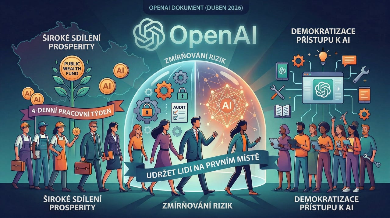 OpenAI navrhuje veřejný fond bohatství a čtyřdenní pracovní týden kvůli superinteligenci