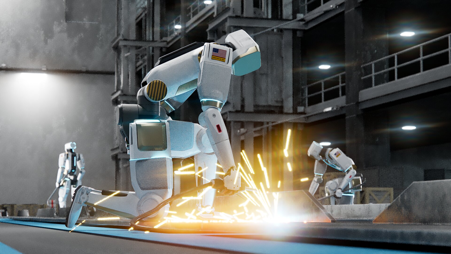 Americká firma nasazuje humanoidní roboty v ocelárně