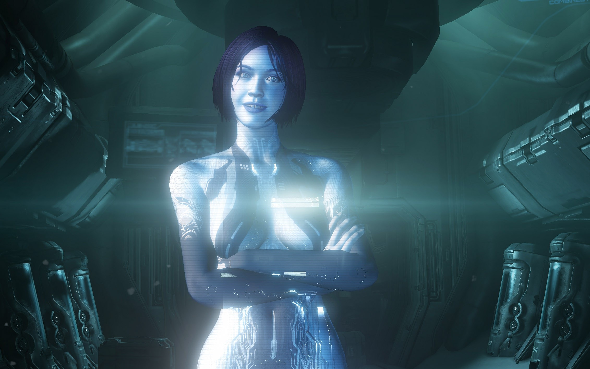 Jedna z podob Cortany ve hře Halo.