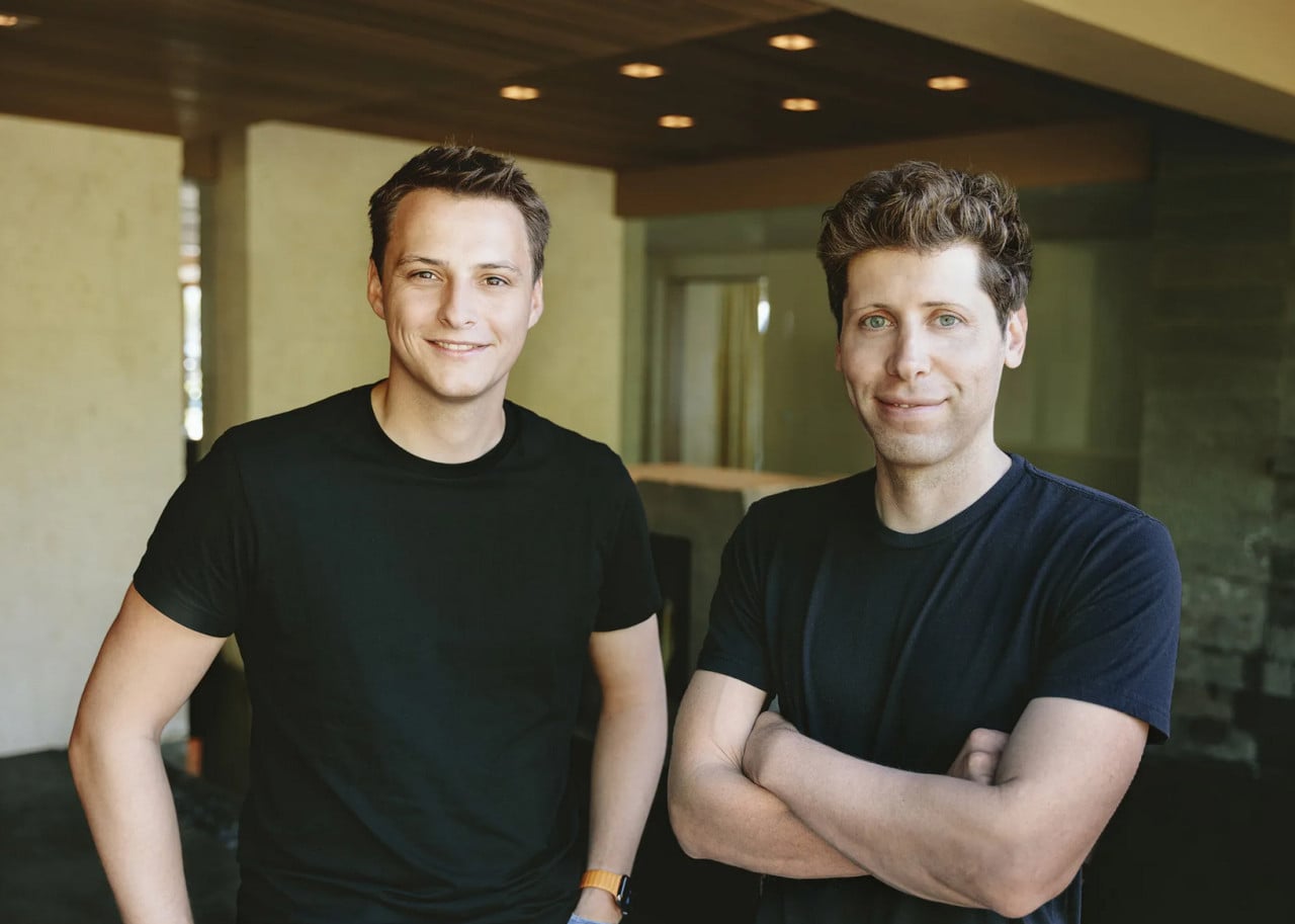 Alex Blania a Sam Altman
