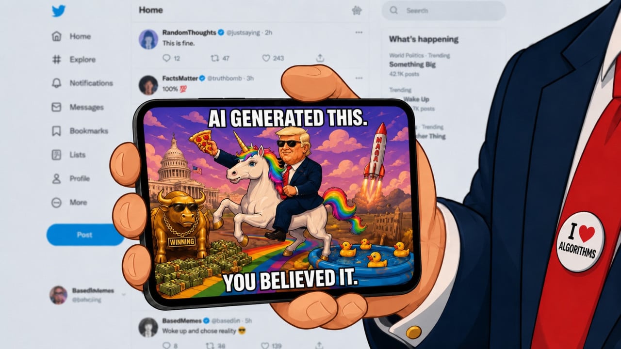 Trump a AI obrázky na Truth Social: Satira, nebo šíření dezinformací?