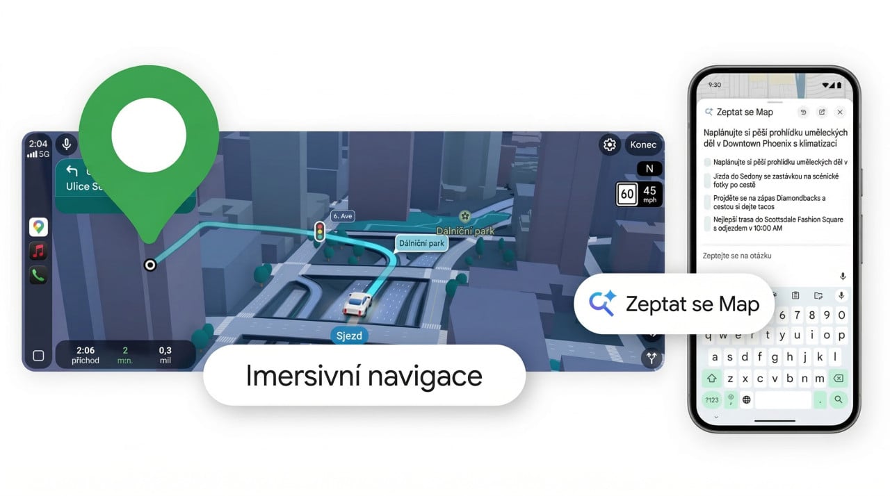 Konec nudné navigace: Google Maps dostává AI aktualizaci