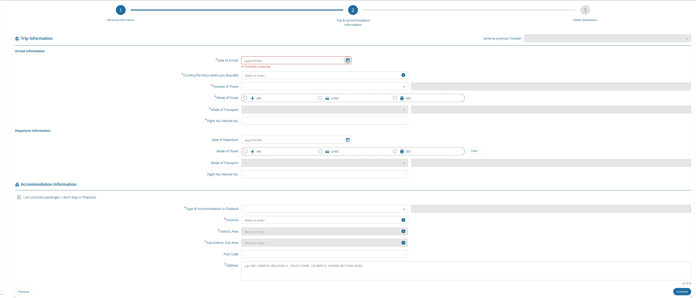 Návod k vyplnění Thailand Digital Arrival Card (TDAC) před cestou do Thajska