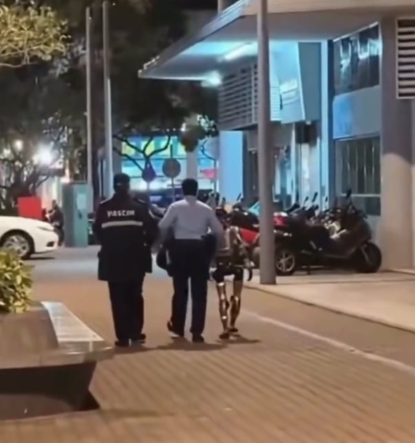 Policie si robota odvedla na stanici.